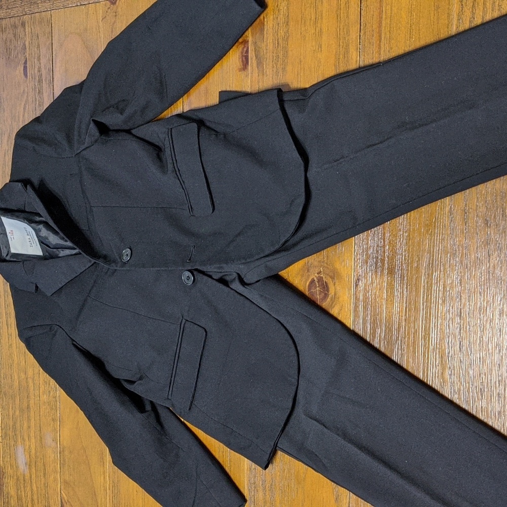Zara Kids Boy's Black Two Piece Suit Size 8